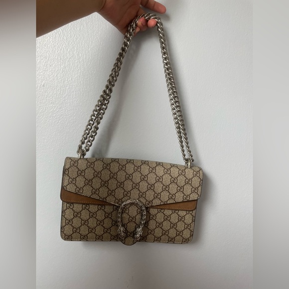 Gucci Beige and Brown Shoulder Bag - Picture 1 of 16